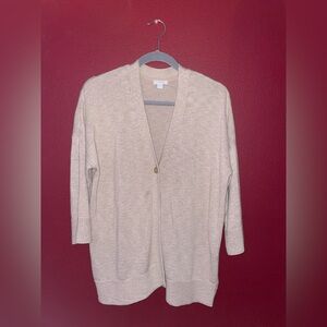 J Jill Cream Cardigan Sweater